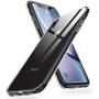 Humixx Crystal Clear iPhone XR Case,[Wireless Charging Supported] Bayer Material TPU Backboard Case with Soft Edges, Shockproof and Anti-Drop Protection Case Designed for Apple iPhone Xr(2017)-Clear