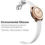 MoKo Band Fit Samsung Galaxy Watch 3 41mm/Galaxy Watch 42mm/Galaxy Watch Active/Active 2/Galaxy Gear S2 Classic/Ticwatch E/2/Vivoactive 3, 3-Pack 20MM Silicone Strap - Black&White&Midnight Blue