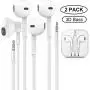 MOPIDICK 3.5mm in-Ear Wired Noise Cancellation Earbuds/Earphones/Headphones with Remote & Micphone Compatible with iPhone 6s plus/6/5s/5c/Pad/S10 Android All 3.5 mm Audio Devices (2 Pack)-01 MOPIDICK 3.5mm in-Ear Wired Noise Cancellation Earbuds/Earphones/Headphones with Remote & Micphone Compatible with iPhone 6s plus/6/5s/5c/Pad/S10 Android All 3.5 mm Audio Devices (2 Pack)-01