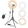 Ring Light, 14" Led Ring Light with Stand, Phone Holder, Remote, 5500K Dimmable Ringlight for YouTube/Video/TikTok/Photography/Vlogger/Streaming Compatible for iPhone Android Phone and Camera