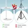8" Selfie Ring Light with Stand & Cell Phone Holder LED Ringlight for Live Stream/Makeup/YouTube Video/Selfie/Vlog, Compatible with iPhone Xs Max XR Android
