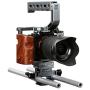Sevenoak SK-A7C1 Pro Aluminum Cage with Top Handle, Shoe Mount and 15mm Rods - Custom Fit for Sony A7, A7S & A7R (MK I Only)