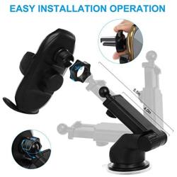 Wireless Car Charger, HonShoop Auto-Clamping 10W 7.5W Fast Charging Car Phone Holder Air Vent Compatible with iPhone X/XR/Xs/Xs Max/8/8 Plus ect(Glod)