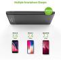 Omars Power Bank 10000mAh USB C Battery Pack Slimline Portable Charger with Dual USB Output Compatible with iPhone Xs/XR/XS Max/X, iPad, Galaxy S9 / Note 9