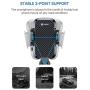 andobil Car Phone Mount Ultimate Smartphone Car Air Vent Holder Easy Clamp Cradle Hands-Free Compatible with iPhone 11/11 Pro/11 Pro Max/8 Plus/8/X/XR/XS/SE Samsung Galaxy S20/S20+/S10/S9/Note 20/10