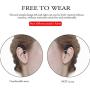Ear Hook Bluetooth Wireless Headphones,Non Ear Plug Headset with Microphone,Single Ear Noise Cancelling Earphones Painless Wearing with Earbuds Case for Android Smartphones,iPhone X 8 7 6 (Black)