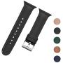 Hoomer Watch Band Compatible with Apple Watch Band 38mm 40mm 42mm 44mm for Men and Women,Leather and PTU Replacement Strap for iWatch Series 5/4/3/2/1 (Black, 38mm/40mm)