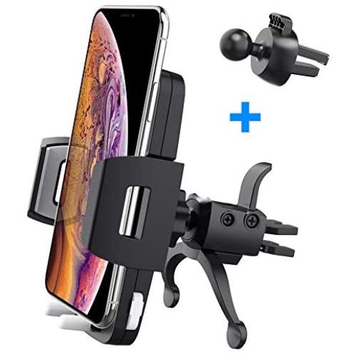 Car Phone Holder, Baseus Air Vent Cell Phone Car Mount Quick Release 360° Rotation iPhone X, 8/8 Plus, 7/7 Plus, 6/6 Plus, Samsung Galaxy S9, S8, S7, S6, S5