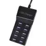 USB Charging Station, 10 Port USB Charger Hub, USB Charger Multi Port with Smart Detect, Compatible with iPhone, Galaxy, iPad Tablet, and Other USB Charging Devices