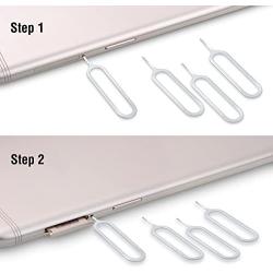 Sim Card Removal Tool Tray Eject Pin Ejector [ Pack of 100 ] VOENXEE Needle Pin Key Remover for iPhone 11 Pro XS MAX, Samsung Galaxy S20 S10 S9 S8 Plus A30 A50 A70 HTC Sony Huawei All Smartphones