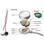 DZS Elec 12pcs Mini Vibration Motor with 95mm Length Lead Wire DC 3V 85mA 12000rpm Flat Button-type Motor For Mobile Phone Tablet Bluetooth Mini Fan Electronics Appliances 10x2.7mm