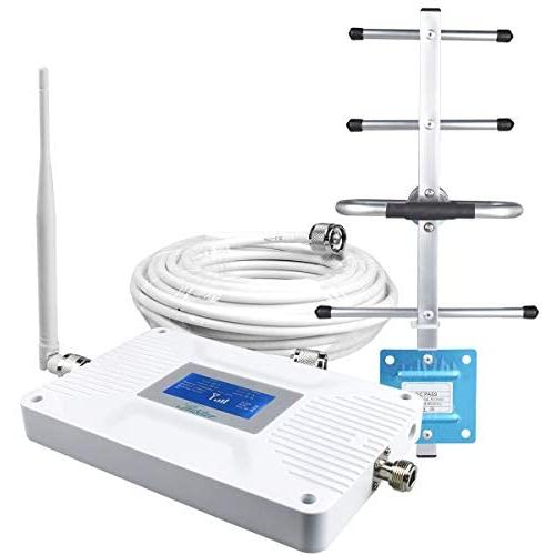 AT&T Cell Phone Signal Booster Home 4G LTE ATT T-Mobile US Cellular Cell Phone Booster Signal Repeater 700mhz Band 12/17 Cell Booster ATT Cell Phone Signal Amplifier Antenna Kit LCD Boost 4G Data/Call