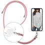 takyu Phone Lanyard, Universal Cell Phone Lanyard with Adjustable Nylon Neck Strap, Phone Tether Safety Strap Compatible with Most Smartphones with Full Coverage Case (Pink)