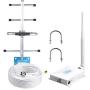 AT&T Signal Booster 4G LTE Cell Phone Signal Booster ATT Cricket US Cellular Band 12/17 700mhz for Home Cell Phone Booster Repeater 4G LTE Cell Booster Home ATT Cell Phone Signal Amplifier Antenna Kit
