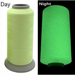 YEHAM 3000Yards/2700M Glow in The Dark Embroidery Thread (Yellow)