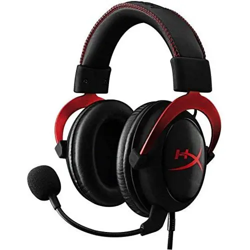HyperX Cloud II - Gaming Headset, 7.1 Surround Sound, Memory Foam Ear Pads, Durable Aluminum Frame, Detachable Microphone, Works with PC, PS4, Xbox One - Red HyperX Cloud II - Gaming Headset, 7.1 Surround Sound, Memory Foam Ear Pads, Durable Aluminum Frame, Detachable Microphone, Works with PC, PS4, Xbox One - Red