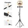 14.3" LED Selfie Ring Light with Tripod Stand&Phone Holder&Makeup Mirror for Live Streaming&YouTube Video, Dimmable Makeup Ring Light for Photography, Shooting with 10 Brightness Level & 3 Light Modes
