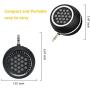 Mini Portable Speaker, 3W Mobile Phone Speaker Line-in Speaker with Clear Bass 3.5mm AUX Audio Interface, Plug and Play for iPhone, iPad, iPod, Tablet, Smartphone