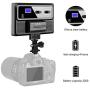 GVM RGB Video Light with APP Control, 360 ° Full Color Led Camera Light CRI97 + Dimmable 3200K-5600K Rechargable Led Video Light Panel for YouTube DSLR Camera Camcorder Photo Lighting, LCD Display