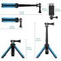Taisioner Mini Selfie Stick Tripod Kit Two in One for GoPro Action Camera and Cell Phone Accessories