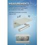 Neater Nest Reversible Adhesive Toilet Paper Holder with Phone Shelf, Supports Large Rolls, Modern Style (Brushed, 1-Roll)