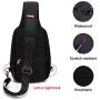 Sling Bag Crossbody Backpack For Men/Women Waterproof Shoulder Bag with USB Charging Port Anti-theft Causal Daypacks For Travel/Sports/Hiking Black