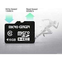 Micro Center 16GB Class 10 Micro SDHC Flash Memory Card with Adapter (2 Pack)