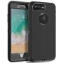 MXX iPhone 8 Plus Heavy Duty Protective Case with Screen Protector [3 Layers] Rugged Rubber Shockproof Protection Cover for Apple iPhone 7 Plus - iPhone 8 Plus/Apple Phone 8+ (Black)