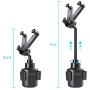 Kungber Cup Holder Phone Mount, (2-Phone) Cup Phone Holder for Car Phone Mount Multifunction Compatible with Phone Ring Holder