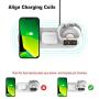 Aresh Wireless Charger Stand Compatible with Apple Watch Charger Series 5 4 3 2 1, Airpods/Airpods Pro New iPhone SE 2020 11/11 Pro Max X XS XR 8 Qi-Enabled Devices Fast Charging(QC3.0 Adapter)-White