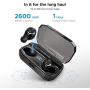 Letscom Wireless Earbuds, Bluetooth 5.0 Headphones IPX6 Sweat Proof, 80 Hours Playtime with Wireless Charging Case, HD Stereo Built-in Mic in-Ear Sports Earphones for Running Gym Workout