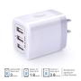 Wall Charger, USB Charger Adapter, Ailkin 3.1A/3Pack Muti Port Fast Charging Station Power Charge Base Block Plug Replacement for Phone 11Pro Max/X/8/7 Plus, Samsung S9/S8/S7, Kindle Fire USB Plug