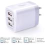 USB Charger Cube, Wall Charger Plug, Ailkin 3.1A 3-Muti Port USB Adapter Power Plug Charging Station Box Base Replacement for iPhone 11 Pro Max/X/8/7, iPad, Samsung Phones and More USB Charging Block