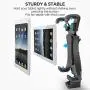 IPOW iPad Tripod Mount Adapter Universal Tablet Clamp Holder Fits Ipad, Ipad Air, Ipad Mini, Microsoft Surface, Nexus and Most Tablets, Use on Tripod, Monopod, Selfie Stick, Tabletop Tripod Stand Etc