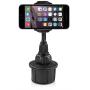Macally Cup Phone Holder for Car Mount for Apple iPhone 11 Pro Max XS XS Max XR X 8 8+ 7 7 Plus 6s 6 5s SE, Samsung Galaxy S10 Plus S9 S8 Note, LG, Nexus, Google Pixel 3, Motorola, Smartphone (MCUP),Black