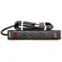 ZEKAI US Socket,Power Strip,4 Outlet,2.4A 2-Port USB Ports,5.9-Ft 14AWG 3C Long Extension Cord,Overcurrent Protection, Overload Protection. ZEKAI US Socket,Power Strip,4 Outlet,2.4A 2-Port USB Ports,5.9-Ft 14AWG 3C Long Extension Cord,Overcurrent Protection, Overload Protection.
