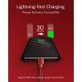 USB C to Lightning Cable, Anker New Nylon USB-C to Lightning Charging Cord for [6ft Apple MFi Certified] for iPhone 11 Pro/X/XS/XR / 8 Plus/AirPods Pro, Supports Power Delivery (Red)