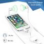 [Apple MFi Certified] Headphone Adapter & Splitter for iPhone, 2 in 1 Lightning to 3.5mm Earphone Audio & Charger Compatible for iPhone 11/11 Pro/X/XR/XS/8, iPad, Support Calling + Sync +Music Control