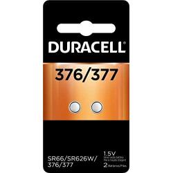 Duracell – 376/377 1.5V Silver Oxide Button Battery – long-lasting battery – 2 count