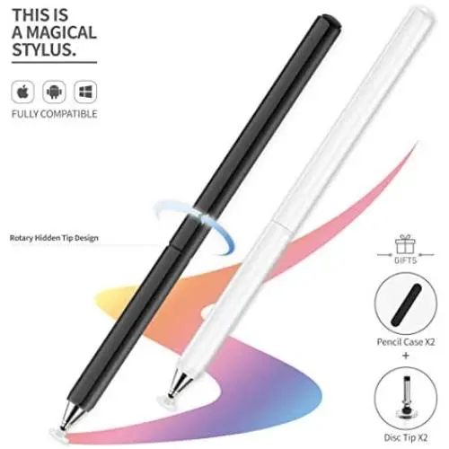 Stylus Pens, Universal High Sensitive & Precision Capacitive Disc Tip Touch Screen Pen Stylus for iPhone/iPad/Pro/Samsung/Galaxy/Tablet/Kindle/iWatch Stylus Pens, Universal High Sensitive & Precision Capacitive Disc Tip Touch Screen Pen Stylus for iPhone/iPad/Pro/Samsung/Galaxy/Tablet/Kindle/iWatch