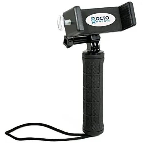 OCTO MOUNT Handheld Stabilizer for iPhone 6 Plus, Galaxy Note, LG or Any Large Smartphone Device. Also Compatible with GoPro and DSLR Cameras OCTO MOUNT Handheld Stabilizer for iPhone 6 Plus, Galaxy Note, LG or Any Large Smartphone Device. Also Compatible with GoPro and DSLR Cameras