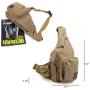 Canvas Sling Bag Crossbody Backpack Daypack Chest Shoulder Bag Chest Multipurpose Backpack