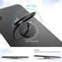 Finger Ring Stand, Lamicall Phone Ring Kickstand, Metal Grip Holder for Magnetic Car Mount Compatible with Cell iPhone 11 Pro Xs Max XR X 8 7 6 6s Plus, Smartphone Accessories - Black