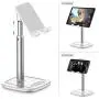 JOYROOM Cell Phone Stand, Adjustable Phone Holder Stand for Desk, Universal Desktop Phone/Tablet Stand Compatible with iPhone 11 Pro XS Max X 8 7 6S Plus Samsung Galaxy S10 S9 & Tablets (White) JOYROOM Cell Phone Stand, Adjustable Phone Holder Stand for Desk, Universal Desktop Phone/Tablet Stand Compatible with iPhone 11 Pro XS Max X 8 7 6S Plus Samsung Galaxy S10 S9 & Tablets (White)