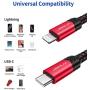 USB C to Lightning Cable 6FT, JSAUX [Apple MFi Certified] iPhone 11 Lightning to USB-C Fast Charging Cable Compatible with iPhone 11/11 Pro/11 Pro Max/X/XS/XR/XS/8/8 Plus, Supports Power Delivery-Red