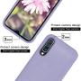 Vinve Samsung Galaxy A50 Case with Tempered Glass Screen Protector [2 Pack], Liquid Silicone Slim Fit Drop Protection Case for Galaxy A50 (Purple)