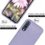 Vinve Samsung Galaxy A50 Case with Tempered Glass Screen Protector [2 Pack], Liquid Silicone Slim Fit Drop Protection Case for Galaxy A50 (Purple)