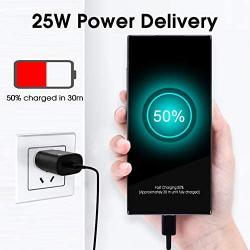 USB Type C Charger, 25W PD Fast Charging Power Adapter Wall Plug Compatible iPhone 11 Pro Max Xs XR X 8 Plus, iPad Pro, Samsung Galaxy Note10 S10+ S20 5G Ultra, Google Pixel 2 4 3a XL, LG