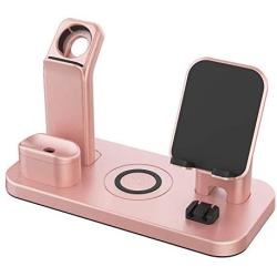 Wireless Charger Stand, CEREECOO 4 in 1 Wireless Charging Station Dock Compatible with iPhone 11/11pro/Xr/Xs/X/Max/8/8Plus/7/6/6s/5 Apple Watch5/4/3 AirPods/Airpods Pro (iWatch Charger Required)