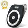 Bluetooth Car Speaker for Cell Phone, Aigital Wireless Speakerphone Motion AUTO Power ON Car Kit Receiver Sun Visor Music Player Adapter Built-in Microphone for Drive Talking - Black